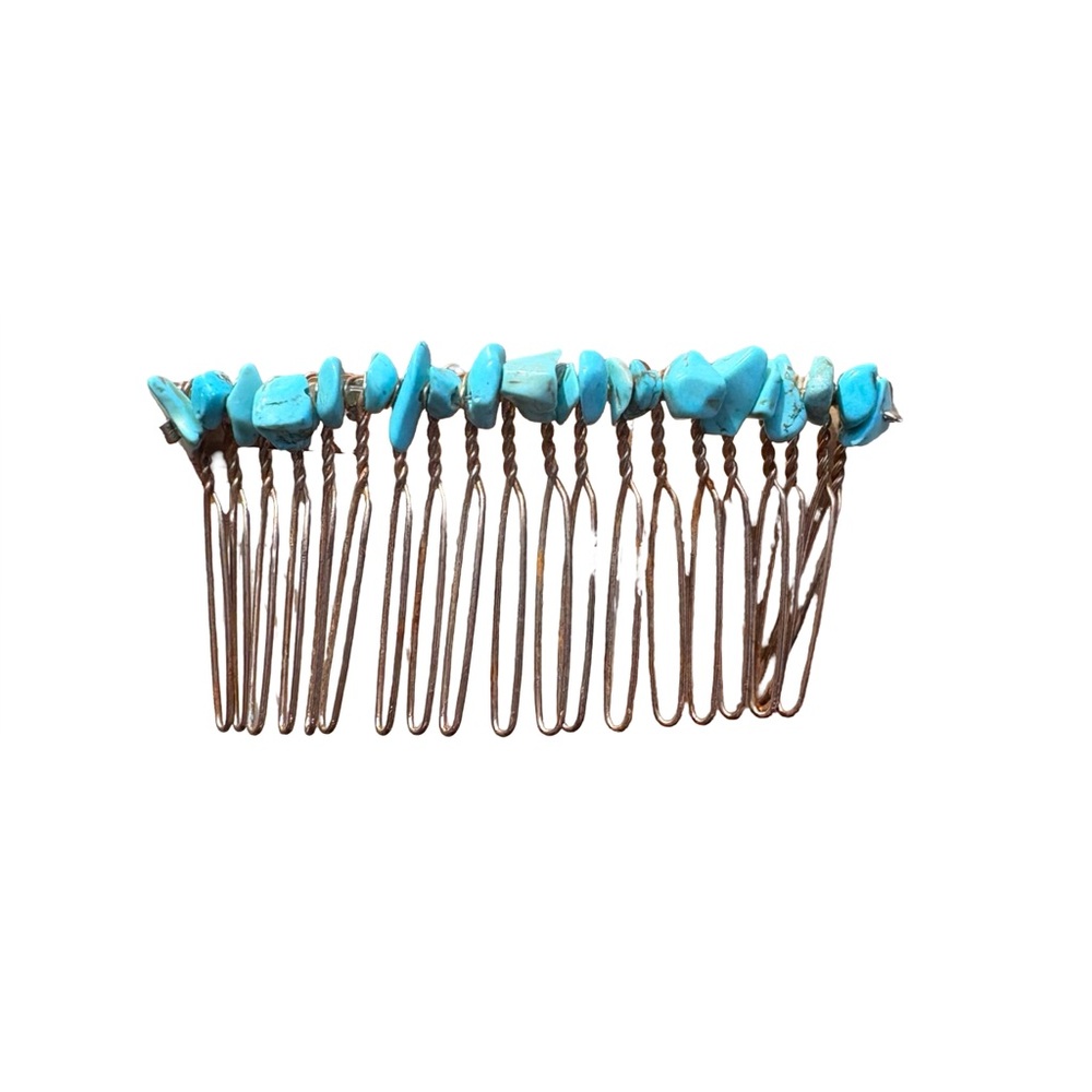 Turquoise Hair Comb - Picture 1 of 5